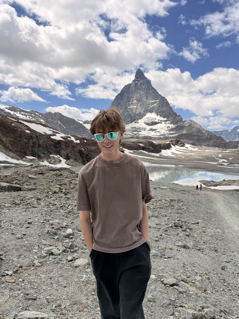 Joey in front of the Matterhorn
